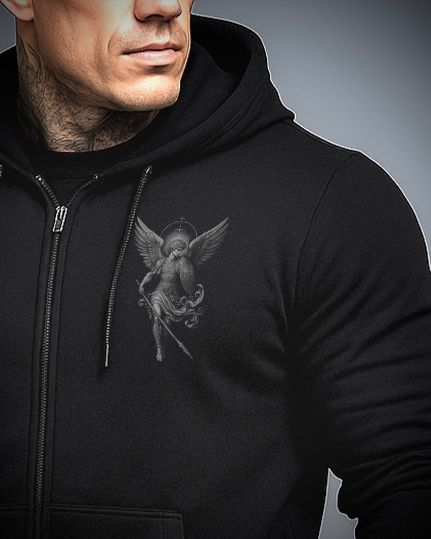 The SAINT MICHAEL Men's Zipper Hoodie