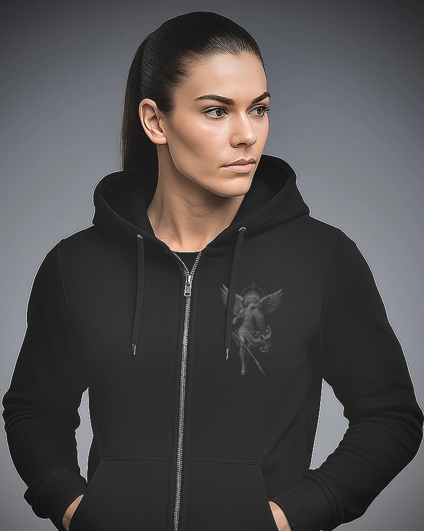 The SAINT MICHAEL Women's Zipper Hoodie