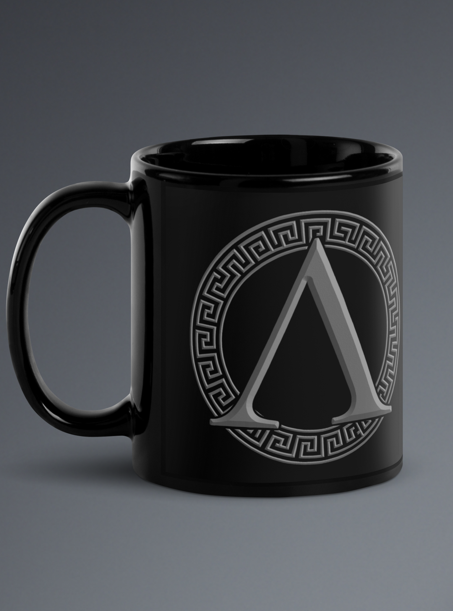 The INSIGNIA Black Ceramic Mug
