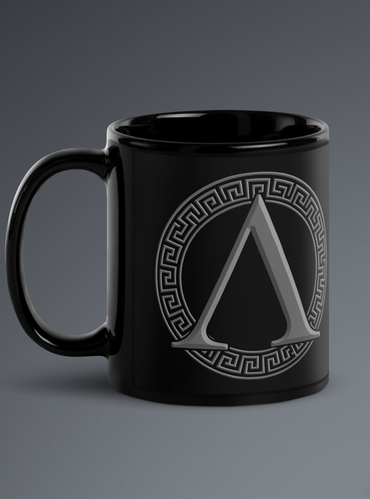 The INSIGNIA Black Ceramic Mug