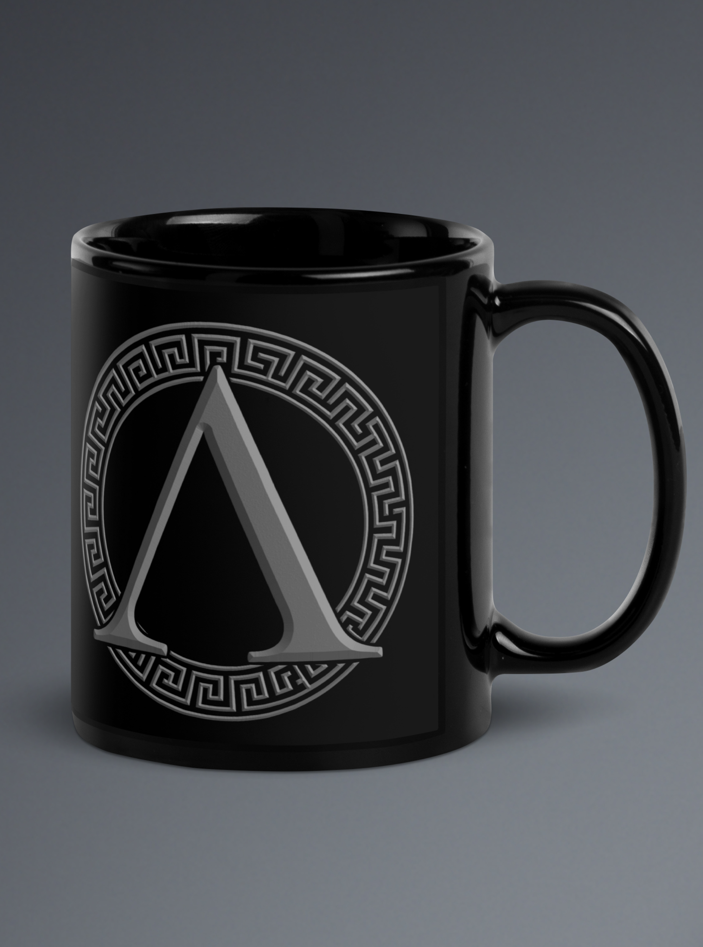 The INSIGNIA Black Ceramic Mug