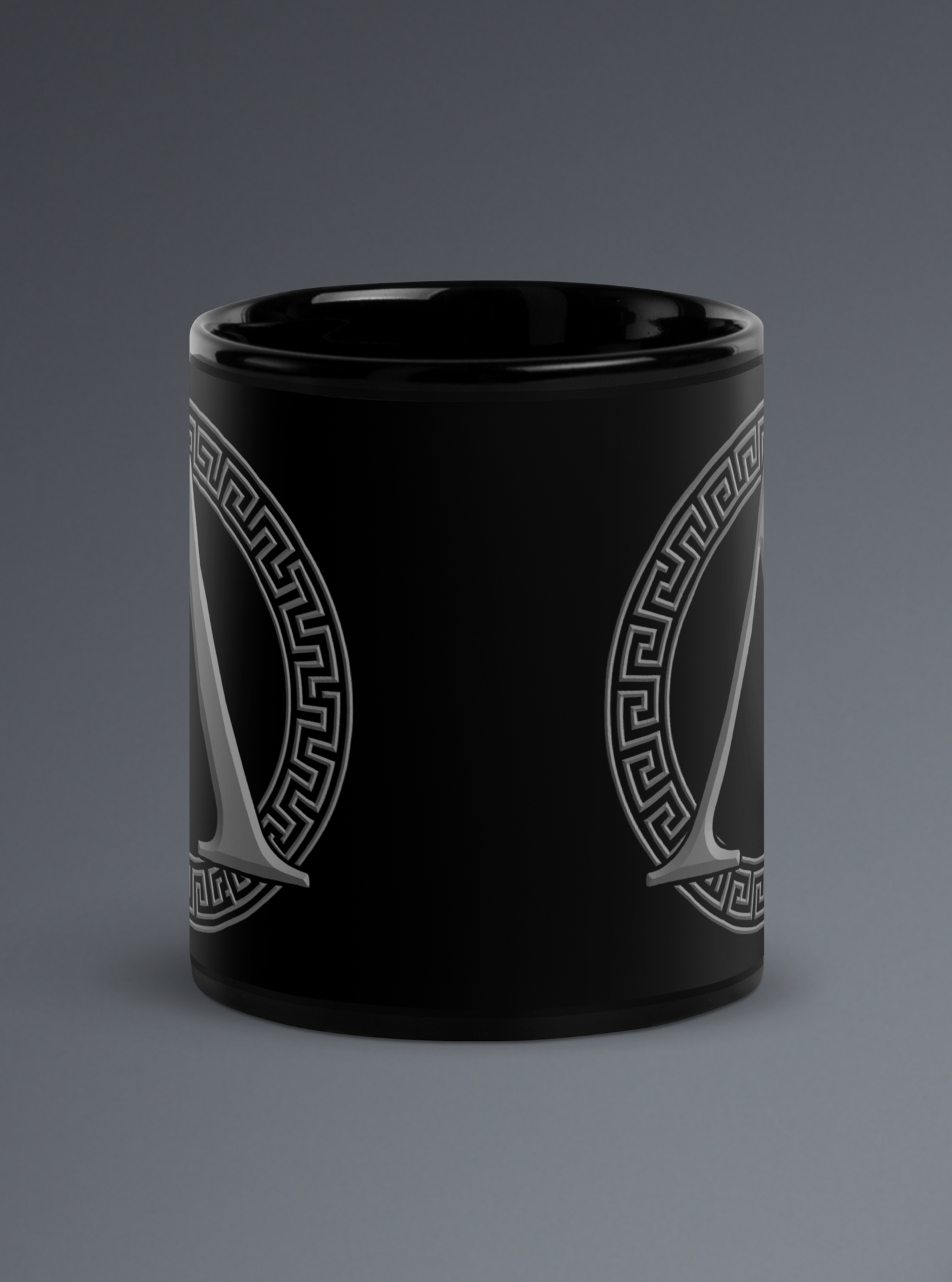 The INSIGNIA Black Ceramic Mug
